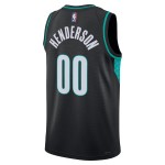 Maillot NBA Portland Trail Blazers Scoot Henderson Nike 2025-26 City Edition Noir Swingman - Homme